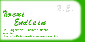 noemi endlein business card